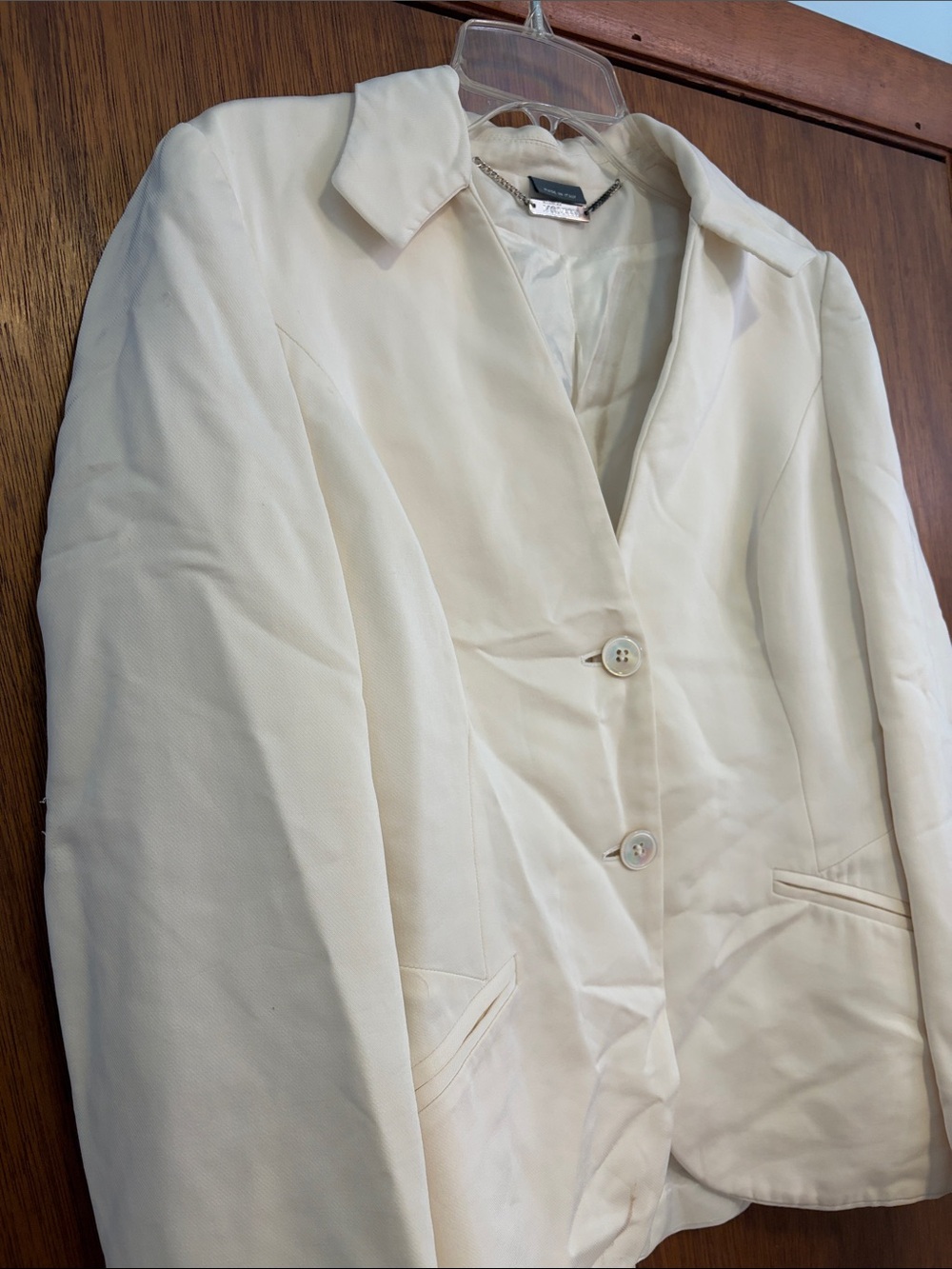 Alexander McQueen Ivory Cream Tailored Blazer Jacket Made in Italy Sz 40 - Picture 4 of 16